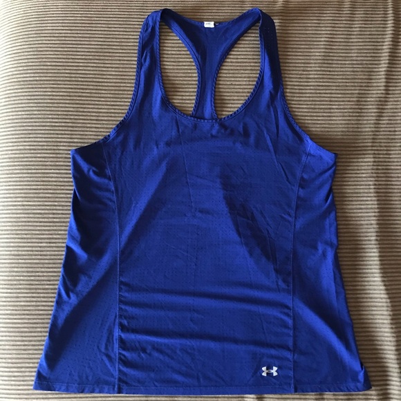 UNDER ARMOUR Blue SemiFit Tank Top - Picture 3 of 5